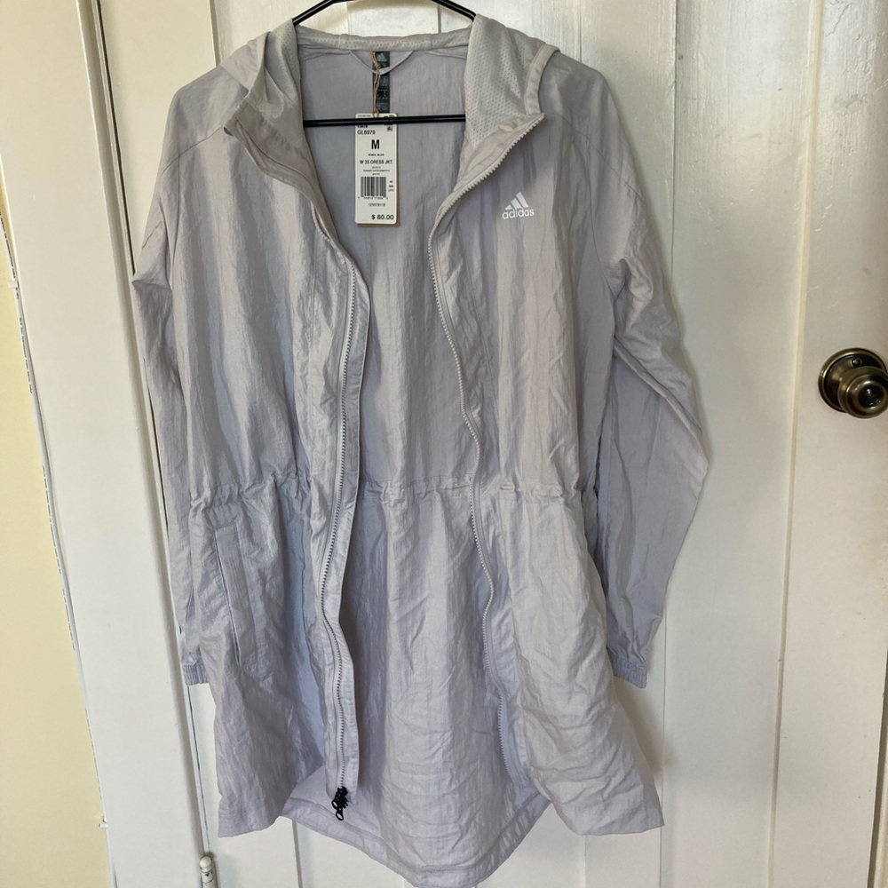 Light gray Adidas windbreaker